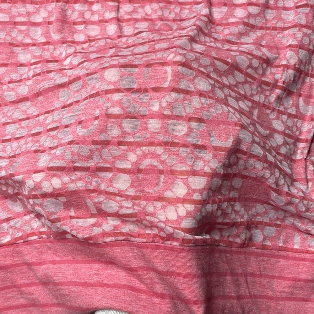 Lolë Women’s Pink Striped 3/4 Sleeve Long Tunic Top, Coverup, size small - Picture 11 of 11